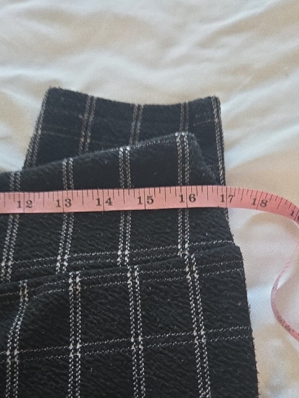 LuLaRoe Black Plaid High-Waist Leggings - Picture 7 of 10